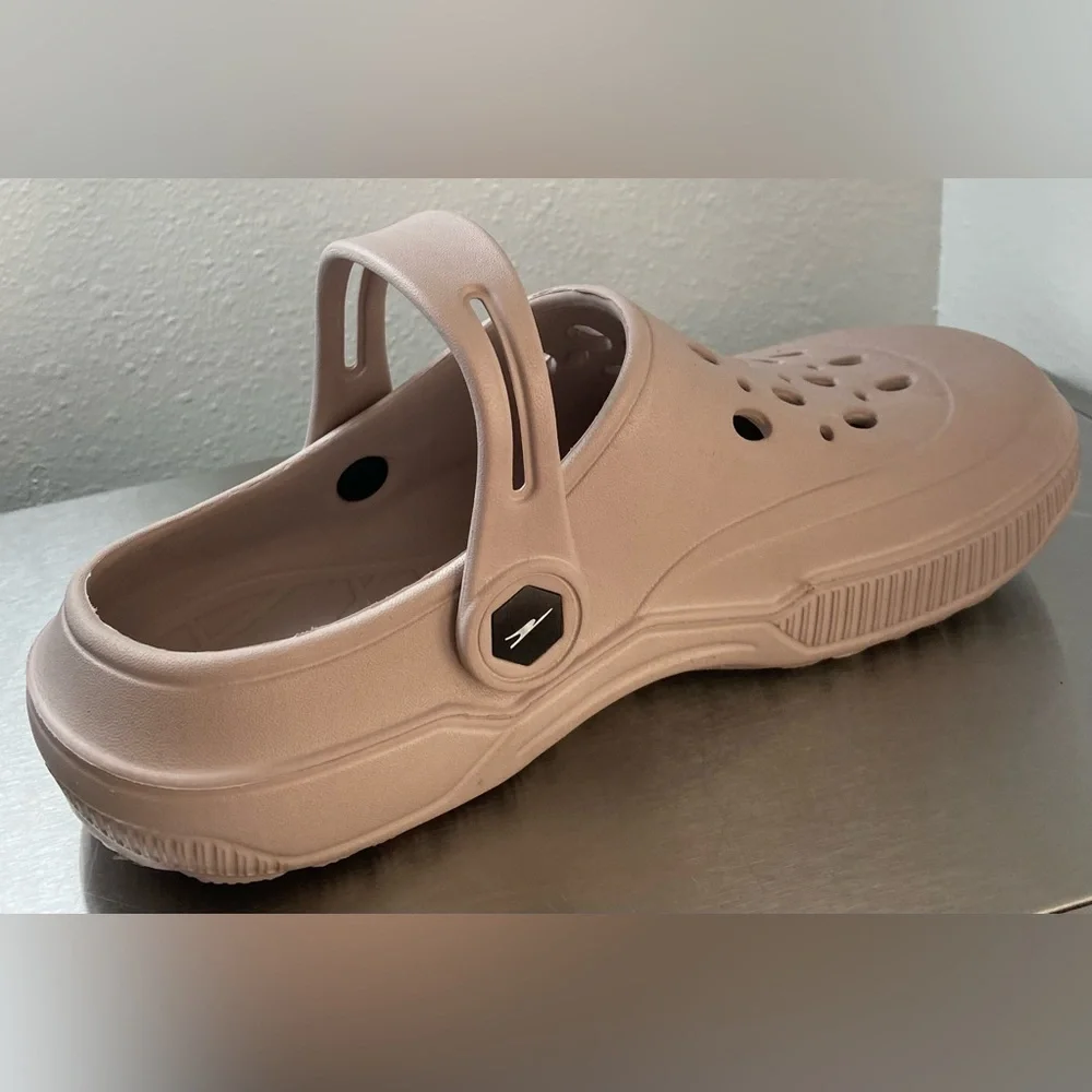Womens.. Beige Slip-On Clogs